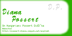 diana possert business card